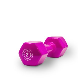 Power System Vinyl Dumbell 2 kg purple