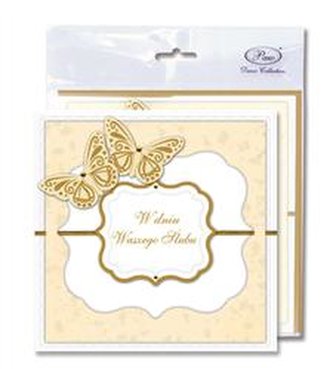 Karnet Wedding butterflies AGC350001