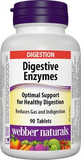 Webber Naturals Trávicí Enzymy 90 kapslí