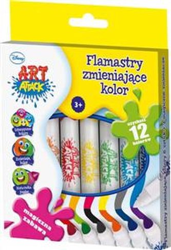 Flamastry zmieniające kolor Disney Art Attack