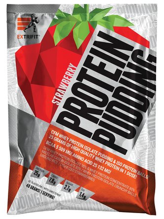 Extrifit Protein Pudding jahoda 10x40 g