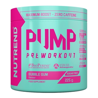 Nutrend Pump Preworkout 225 g bubble gum (žvýkačka)