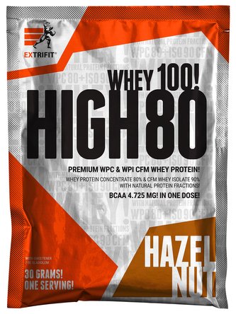 Extrifit High Whey 80 30 g hazelnut (oříšek)