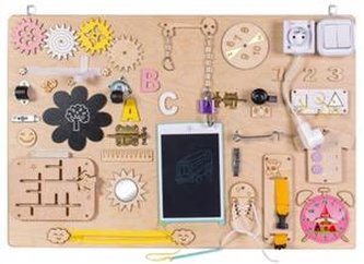 Tablica Manipulacyjna Montessori duża naturalna R