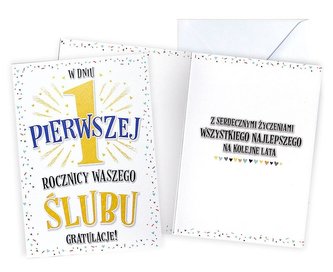 Karnet Rocznica ślubu 1