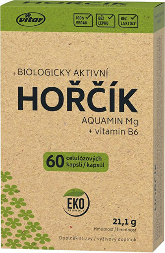 Vitar Hořčík Aquamin EKO 60 kapslí