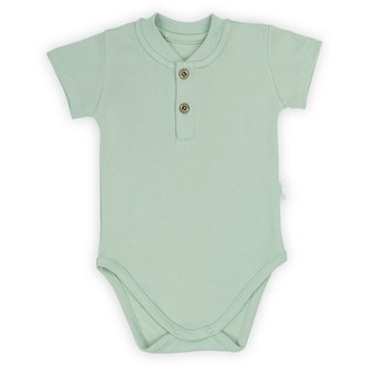Kojenecké bavlněné body s krátkým rukávem Nicol Ivo zelená - velikost 86 (12-18m)