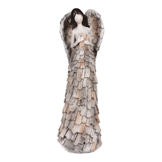 Anděl se srdcem, polyresinová dekorace