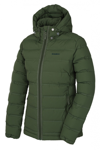 Dámská péřová bunda Donnie L tm. khaki - XL