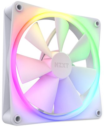 NZXT ventilátor F140RGB / PWM / RGB / 140mm / 20 - 32,5 dBA / 4-pin / bílý