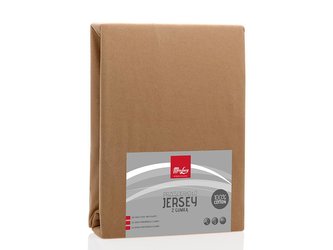 NAPÍNACÍ PROSTĚRADLO JERSEY220X220CM BÉŽOVÉ