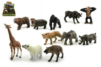 Zvířátka safari ZOO plast 10cm mix druhů - 1 KS