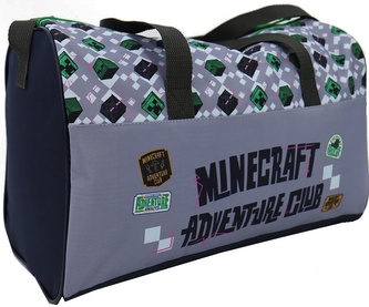 Dětská cestovní taška Minecraft: Sign (objem 16 litrů|38 x 24 x 18 cm) šedý polyester Dětská cestovní taška Minecraft: Sign (objem 16 litrů|38 x 24 x 18 cm) šedý polyester