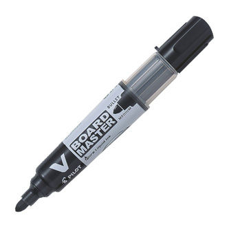 Popisovač na bílou tabuli "V-Board Master", černá, kuželový hrot, 2,3 mm, PILOT