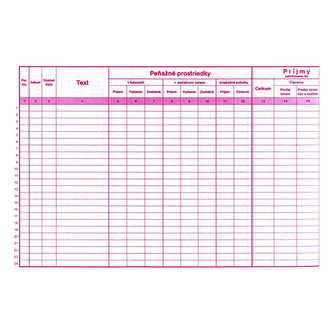 Peněžní deník podnikatele 20 listů. / 302 /