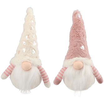 Dekorace - skřítek s čepicí, 2 druhy, 25cm