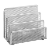 Drátěný stojan na dopisy, stříbrný