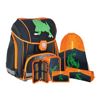 Školní batoh - 5-dílný set SMART 3D s LED osvětlením - T-Rex Školní batoh - 5-dílný set SMART 3D s LED osvětlením - T-Rex
