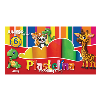 Plastelína JUNIOR 6 odstínů, 400g