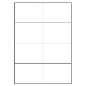 Etikety VICTORIA A4 / 100 ks, 105x74 - 8 etiket, bílé