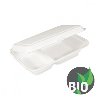 Menu box 2-dílný BIO cukrová třtina 250x162x63 mm, 50 ks