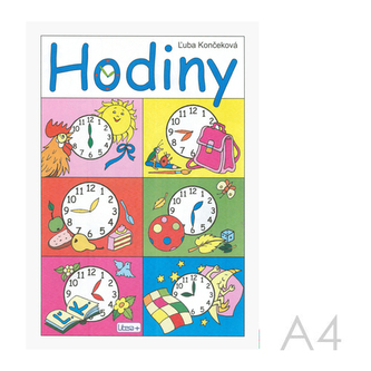 Omalovánka A4 Litera - Hodiny