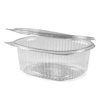 Vanička oválna  průhledná s víčkem 2000ml (PET) 50ks