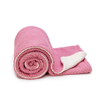 ESECO Pletená deka WARM Raspberry ESECO Pletená deka WARM Raspberry