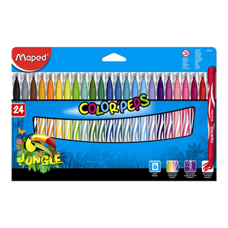 Fixy MAPED "COLOR`PEPS JUNGLE", 24 ks