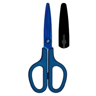 Nůžky PLUS SC-175ST titánové modré, 7" 174 mm
