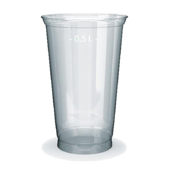 Pohár z PET 0,5 l  50ks