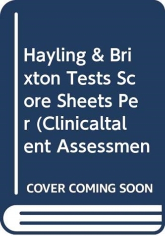 HAYLING & BRIXTON TESTS SCORE SHEETS PER HAYLING & BRIXTON TESTS SCORE SHEETS PER