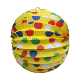 Lampion kulatý žlutý 24 cm