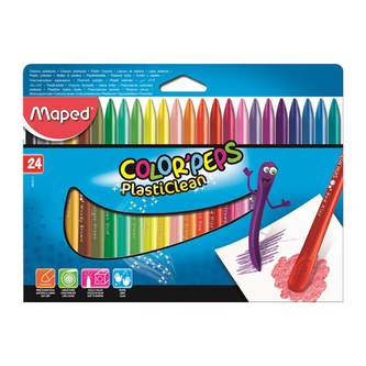 Voskovky MAPED "COLOR`PEPS", 24 ks