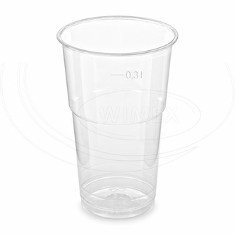 Pohár (PET) číry O78mm 0,3L [50 ks]