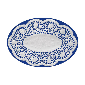 Krajky dekor. oválne 22 x 15 cm (500 ks v bal.)
