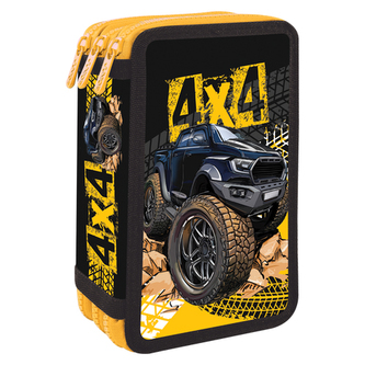 Penál plátěný plný - 3 patrový, 43 dílný - Serie 5 - 4x4