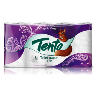 Toaletní papír TENTO pearl white (8 ks)