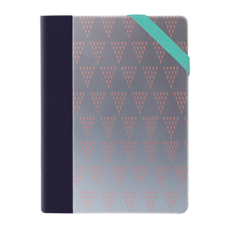 Zápisník tečkovaný MILAN 138 x 103 mm Silver stříbrný