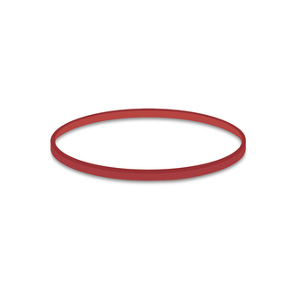 Gumičky červené slabé (1 mm, O 6 cm) [50 g]