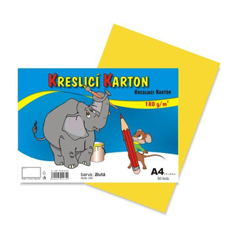 Výkres školní A4 180g / 50 list. žlutý