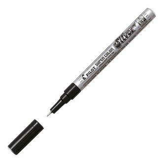 Permanentný popisovač PILOT Super Color extra tenký - strieborný
