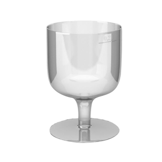 Pohár krystal na stopce 0,2 l, 10 ks