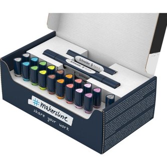 Sada dvojitých popisovačů "Paint-It 040 Set 2", 10 různých barev, 27 ks, SCHNEIDER ML04010903