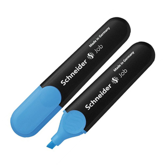 Zvýrazňovač, 1-5 mm, SCHNEIDER "Job 150", modrý