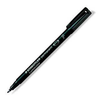 Permanentný popisovač, OHP, 0,6 mm, STAEDTLER "318 F", čierny
