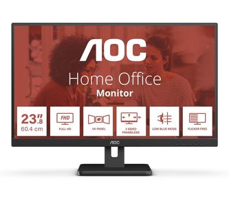 AOC MT VA LCD WLED 23,8" 24E3UM - VA panel, 1920x1080, D-Sub, HDMI, DP, USB 3.2, repro