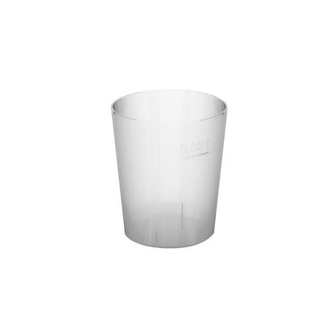 Sklenice krystal 2 cl, 50 ks plast