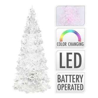 Stromek - svítící LED - měnící barvy 12 cm, 1ks