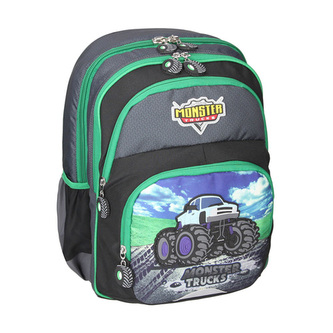 Školní batoh ergonomický, Monster Truck